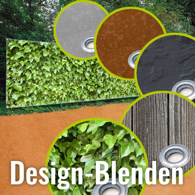 Tennisblende Design-Ausführungen Tennisblende Design-Ausführungen